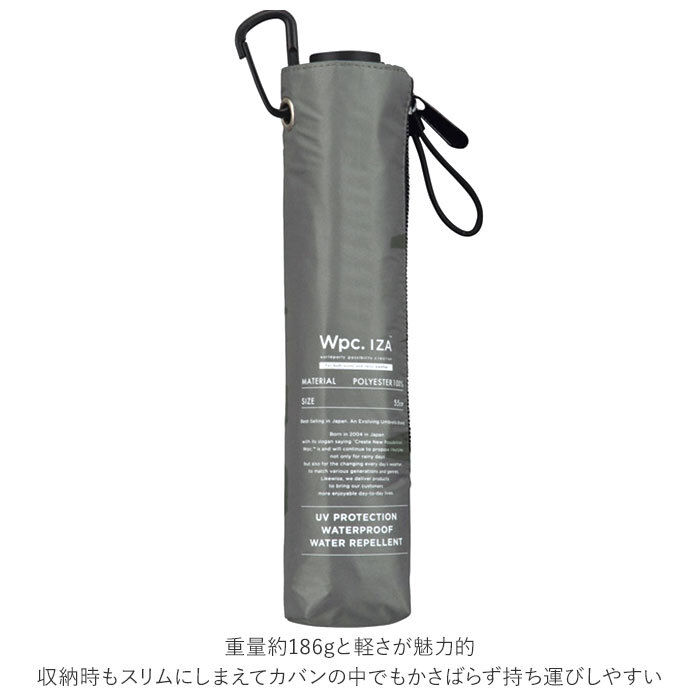 ☆ オフ ワールドパーティー wpc 折りたたみ傘 ZA007 通販 晴雨兼用傘 メンズ ブランド 軽量 傘 55cm 完全遮光 100％ 折り畳み傘 雨傘 日_画像6