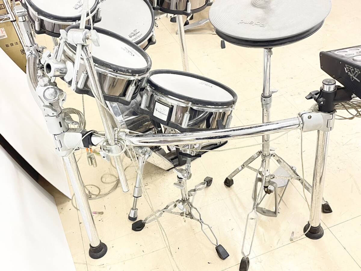 U502-T6-2108 Roland ローランド 電子ドラムセット V-Drums TD-30 本体のみ 椅子有【大型サイズのため直接引取推奨】_画像9