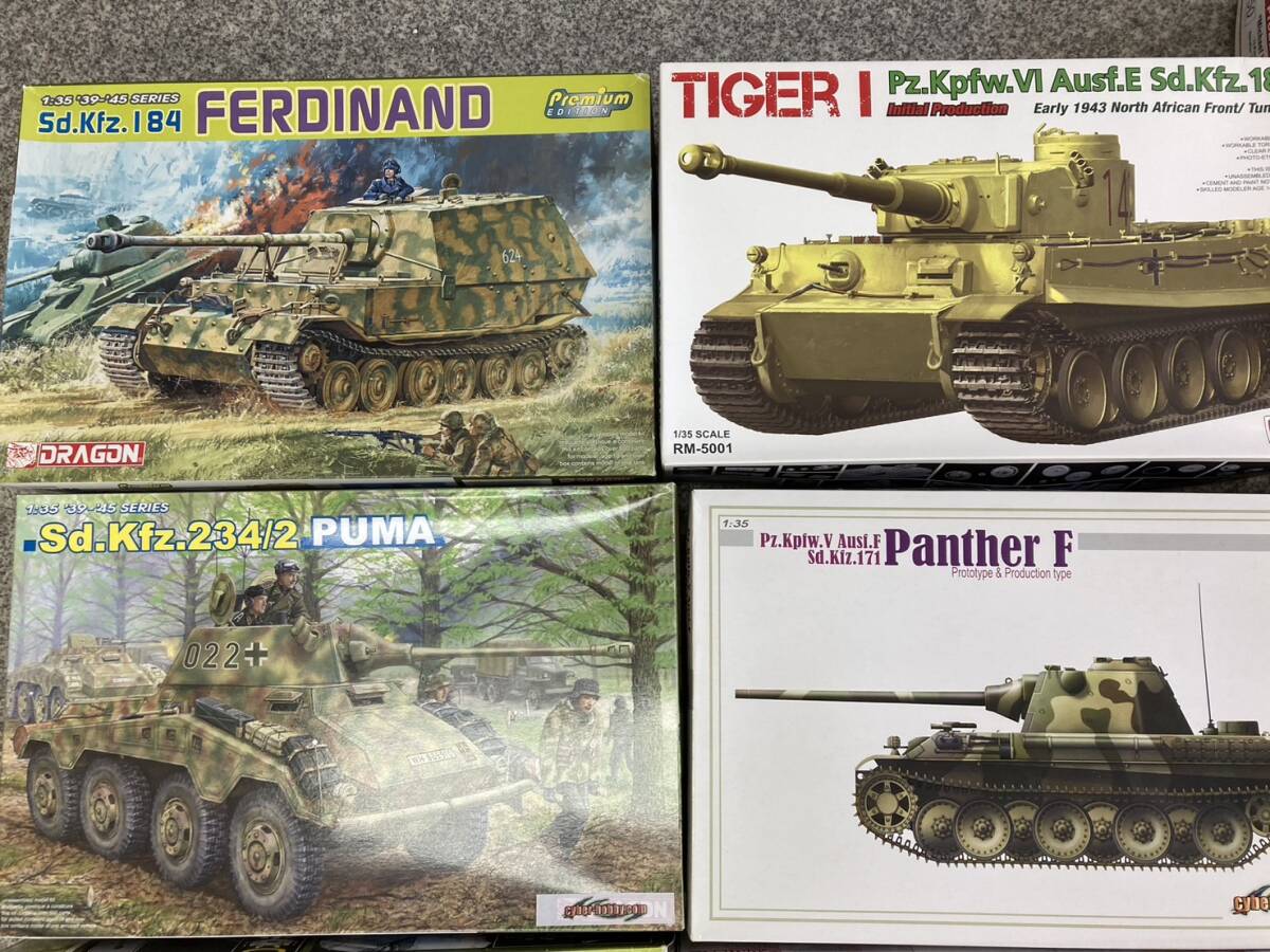 A904-M2-1680 tank figure summarize 10 point RMF DRAGON Cyber hobby TIGER I FERDIAND ELEFANT other all unassembly goods ③