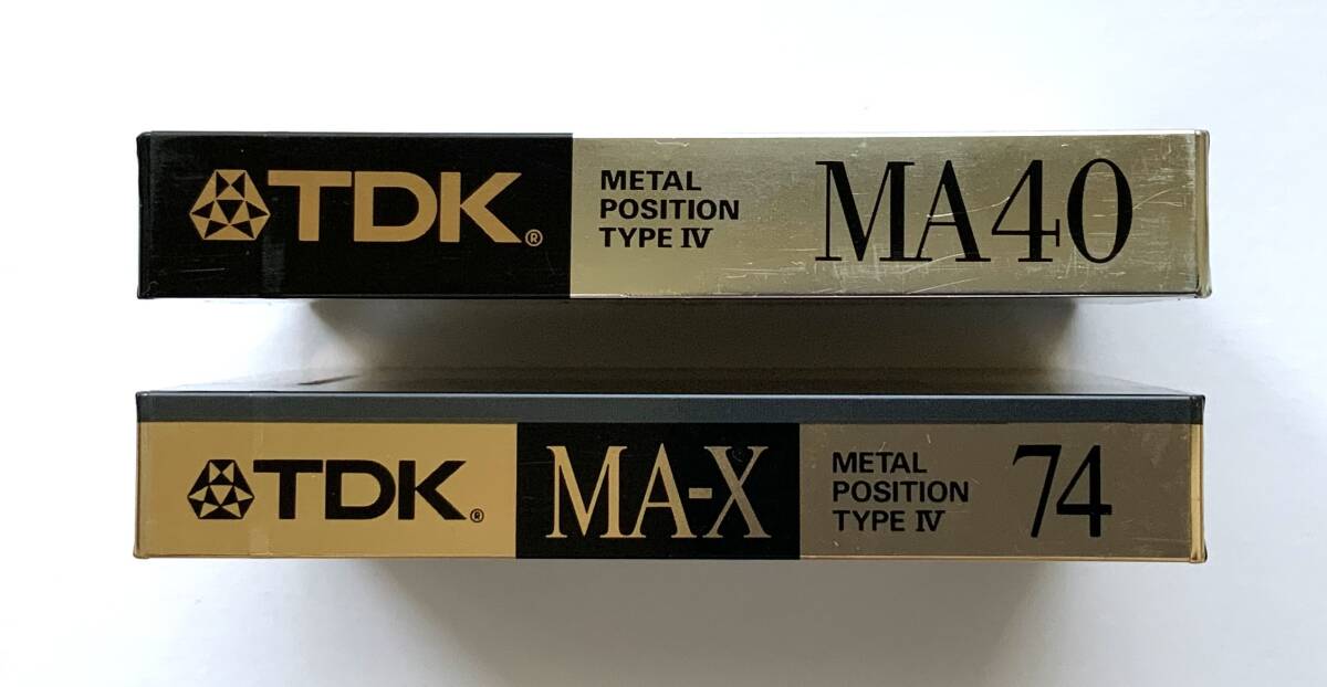 0509-5 未開封 TDK メタルカセットテープ2本（MA40:1本、MA-X74:1本）METAL TYPE Ⅳ_画像3