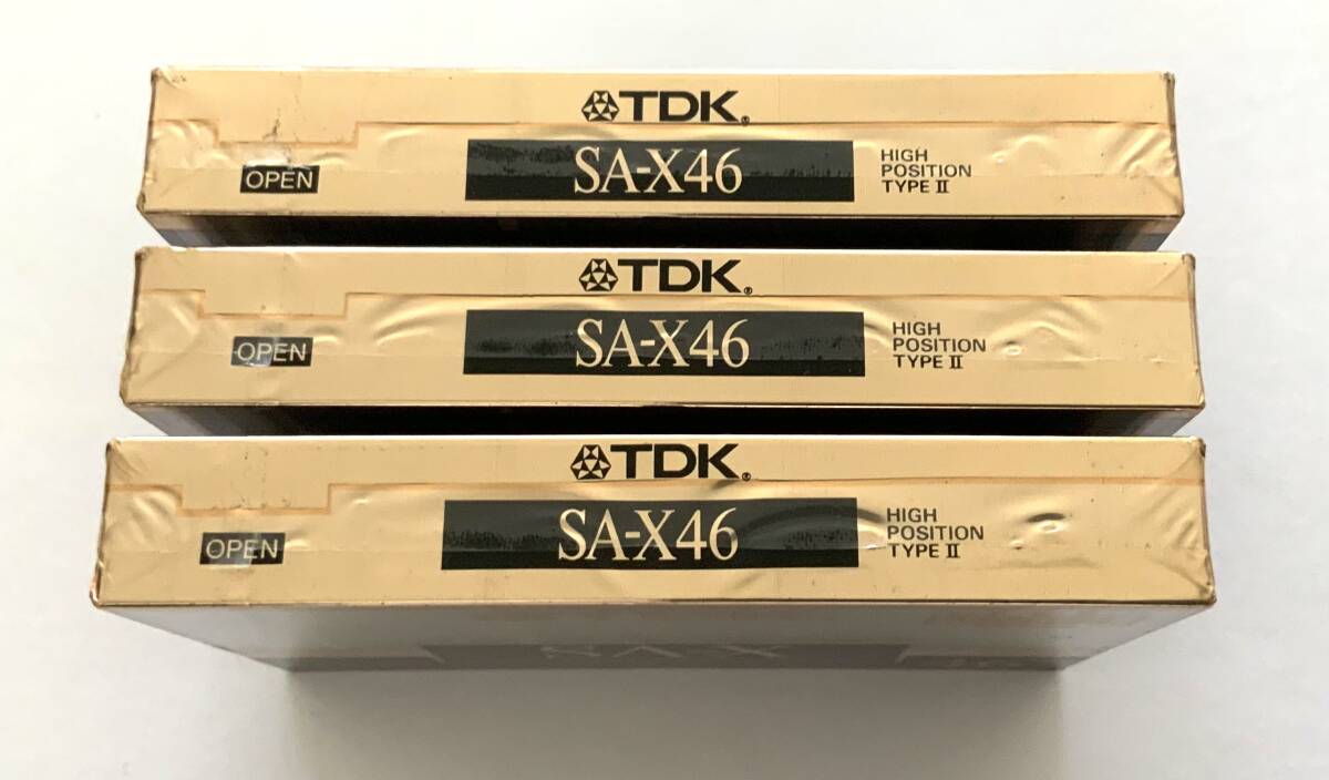 518-5 未開封『TDK SA-X 46』3本セット（TDK・ハイポジション・カセットテープ）_画像6