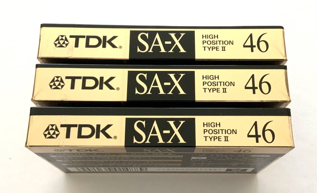 518-5 未開封『TDK SA-X 46』3本セット（TDK・ハイポジション・カセットテープ）_画像5