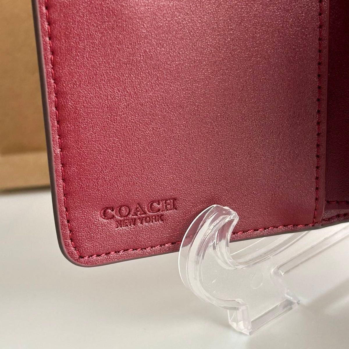 COACH 二つ折り財布 CM241 ピンク アウトレット レディース