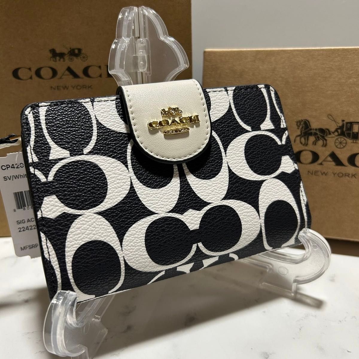 COACH レディース 二つ折り財布 CP420 アウトレット レディース 新作