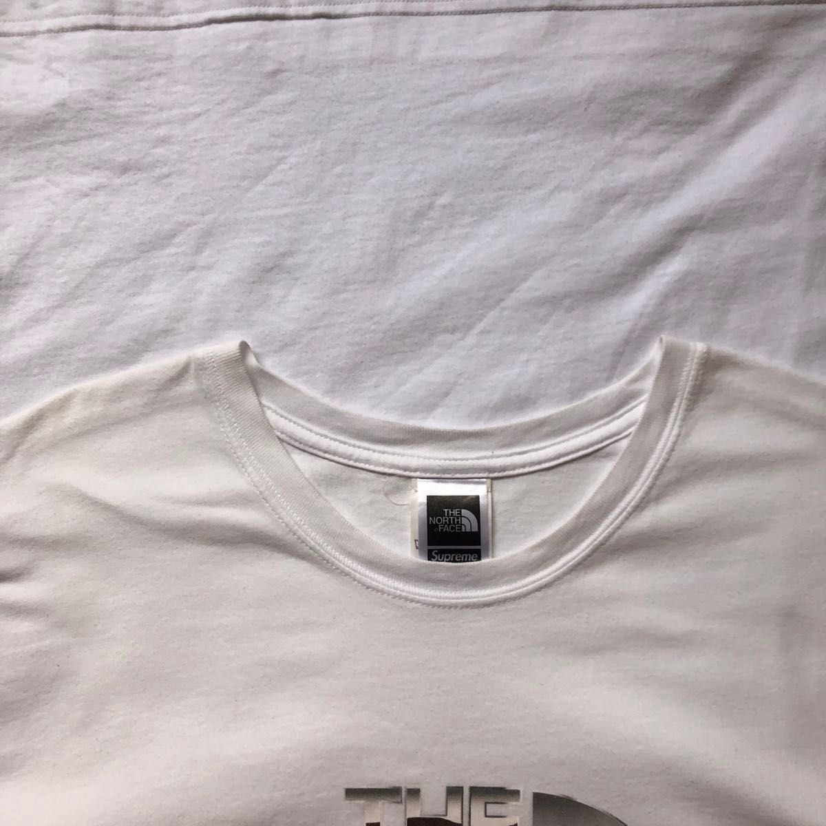 XL Supreme The North Face Metallic Logo Tee White シュプリーム ノース フェイス