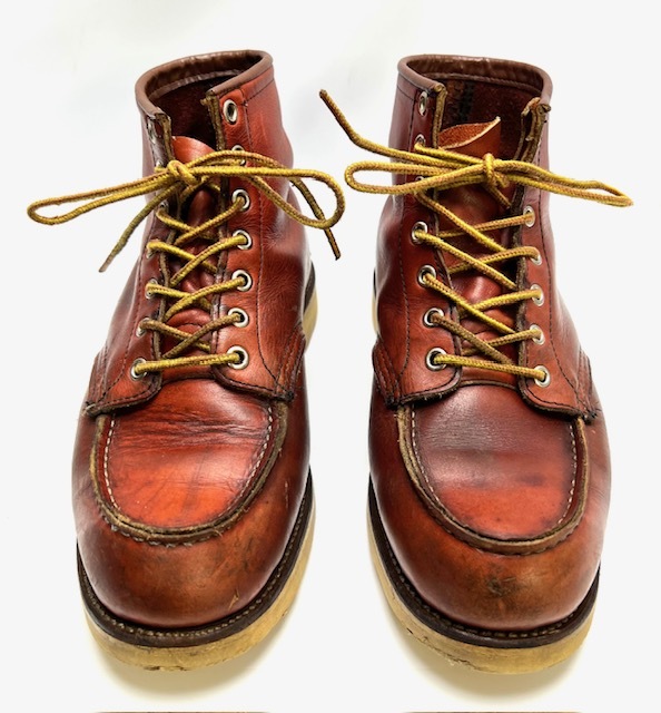 REDWING レッドウィング 半円 犬タグ 875 アイリッシュセッター 26.5 ～ 27ｃｍ前後 US 8 1/2D ブーツ レザー ブラウン　茶_画像3