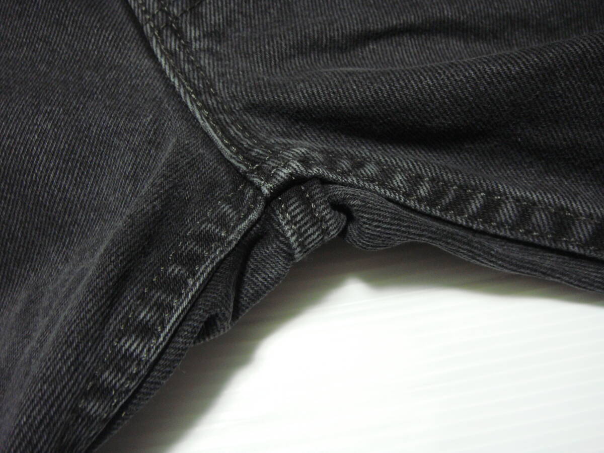 # black Levi's 505 ( 14oz Denim ) #W[38 inch] absolute size 96cm L71cm [. hem . scrub less ] America black jeans USA old clothes N5 postage 520