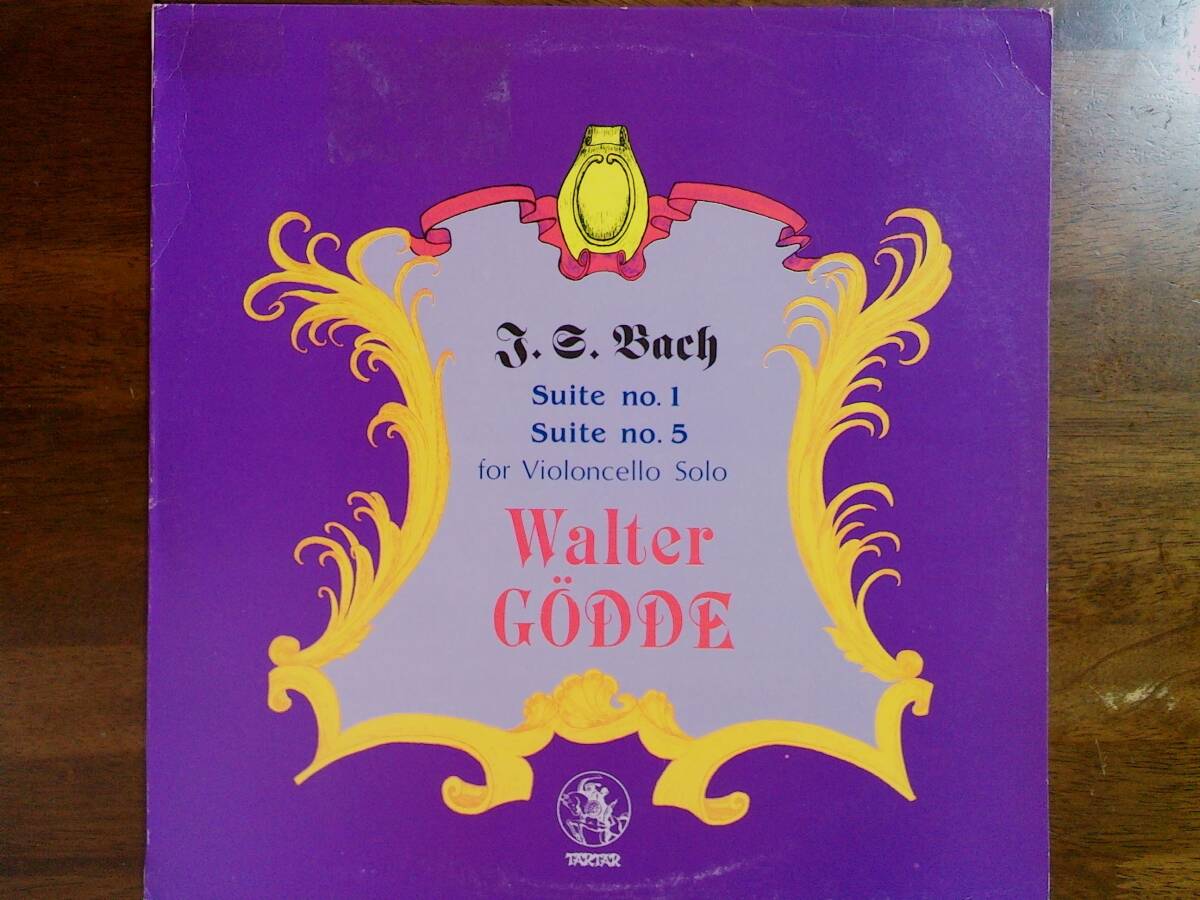 Wonderful*バッハ　無伴奏チェロ組曲　 Walter Godde 　TRL050 1985年_画像1