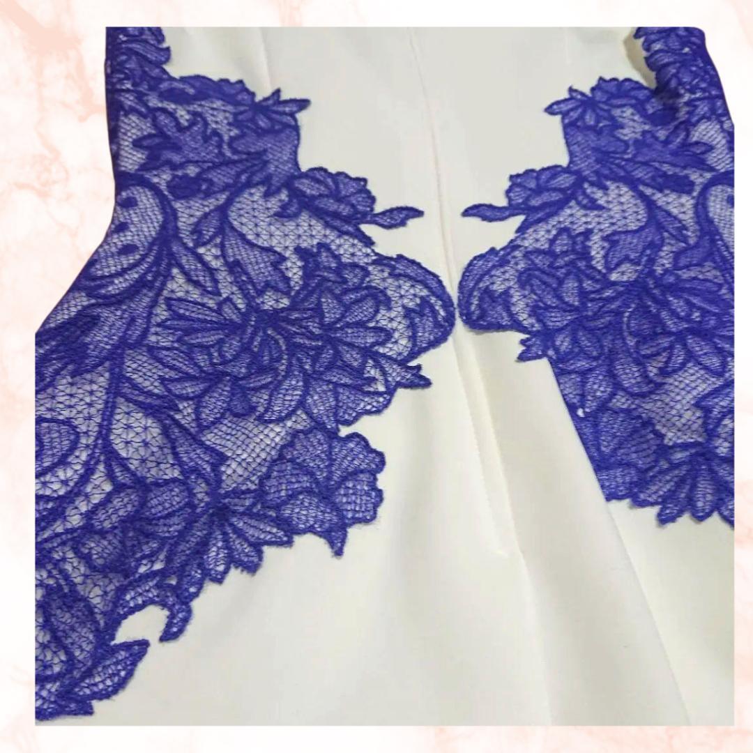 タダシショージ 激レア パープル花柄レース&ホワイトストレッチ タダシショージ 激レア パープル花柄レース&ホワイトストレッチ
