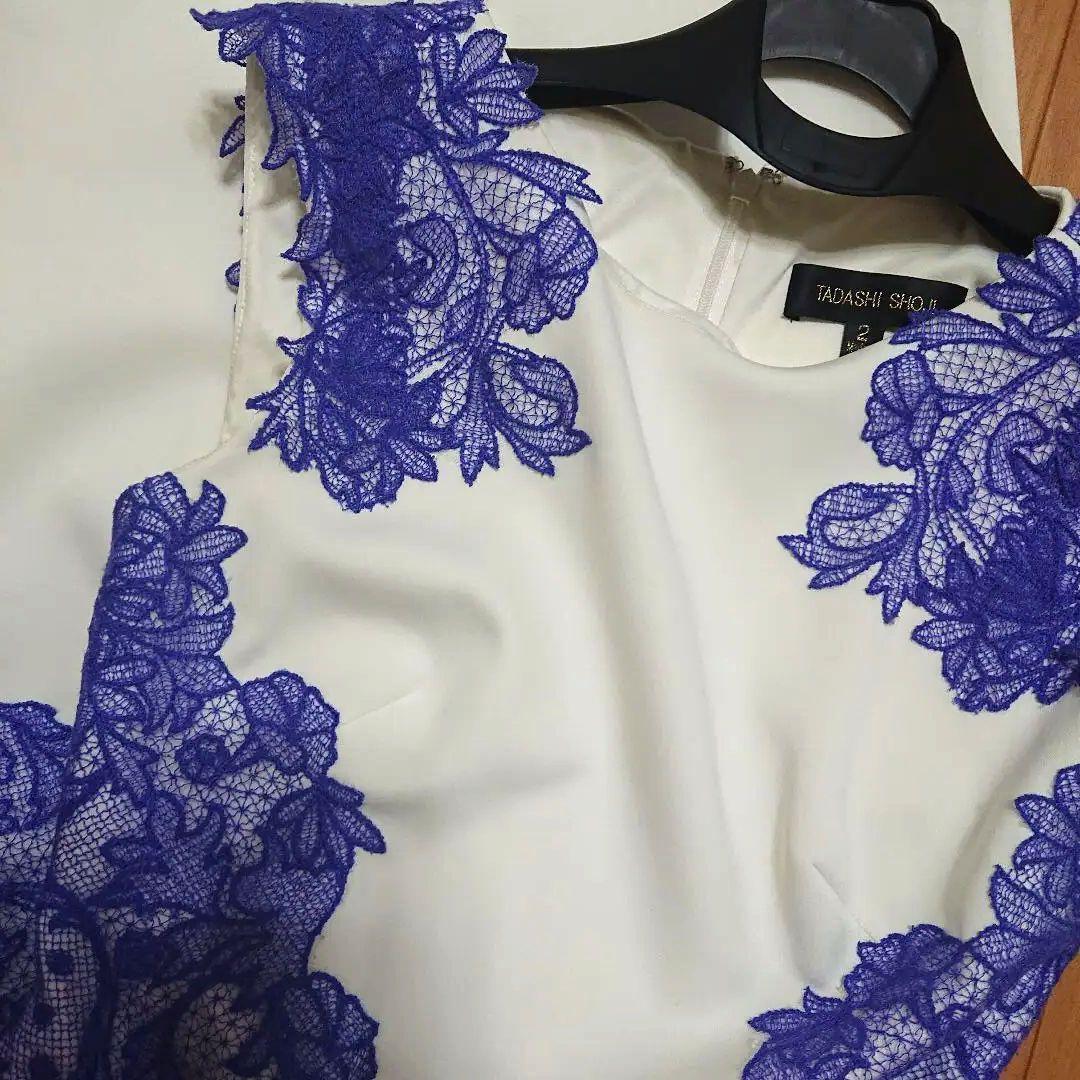 タダシショージ 激レア パープル花柄レース&ホワイトストレッチ タダシショージ 激レア パープル花柄レース&ホワイトストレッチ