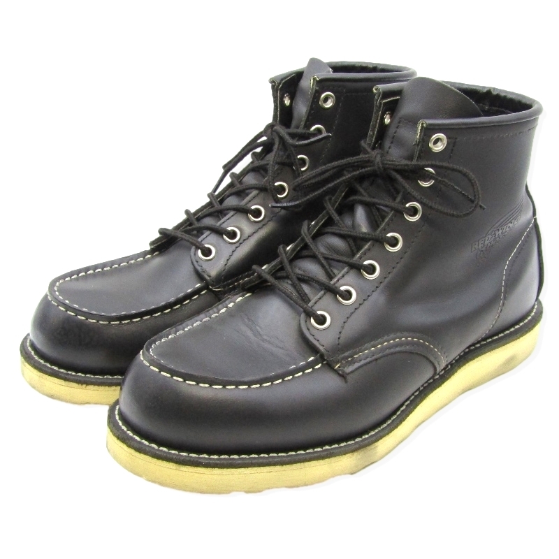 REDWING レッドウィング US7.5E 25.5cm モックトゥ 8179 2004年製 6インチ クラシックモック 黒 ブラック クローム 35003153