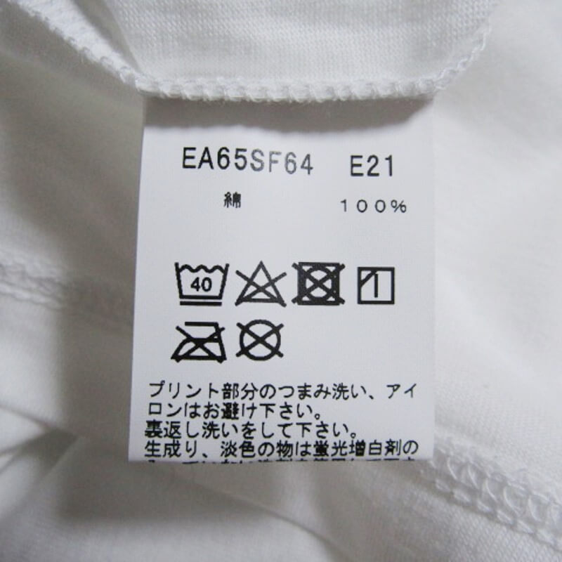 美品 agnes b. HOMME アニエスベー オム 半袖Tシャツ EA65SF64 レザール Tee とかげ ホワイト 白 3 27105905の画像5