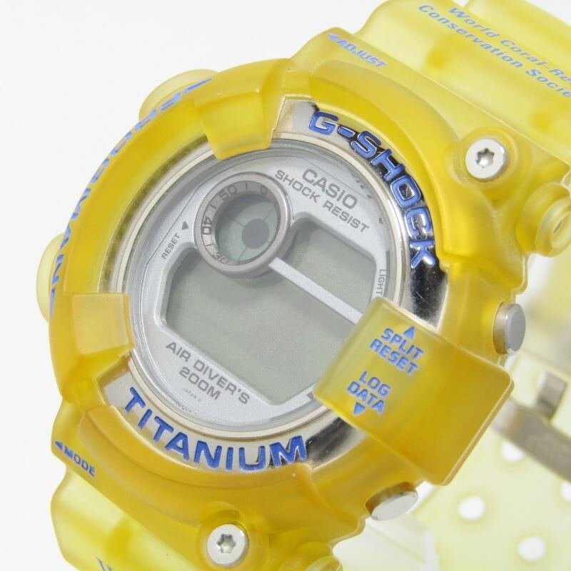  разряженная батарея CASIO G-SHOCK G амортизаторы DW-8201WC-2T WCCS FROGMAN Frogman коралл . защита ассоциация Triple man ta прозрачный 30012746