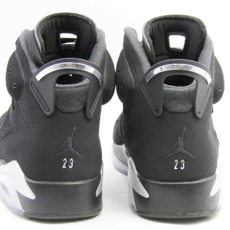 美品 NIKE ナイキ 27.5cm AIR JORDAN 6 RETRO DX2836-001 エアジョーダン6 BLACK/METALLIC SILVER 22000746_画像3