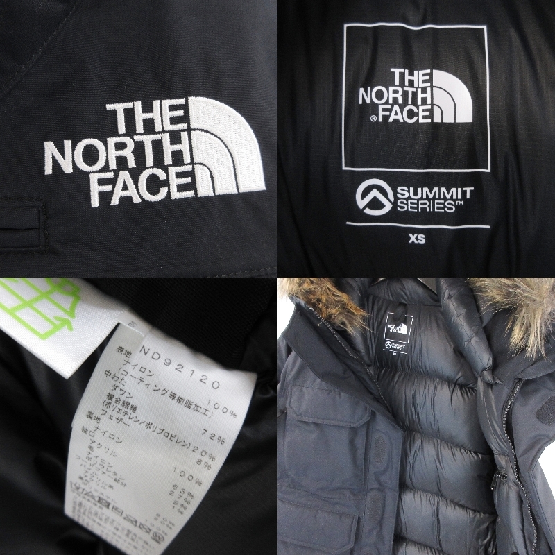 美品 THE NORTH FACE ノースフェイス サザンクロスパーカ ND92120 SUMMITシリーズ Southern Cross Parka ブラック 黒 XS 20018592_画像5