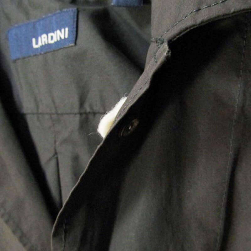 LARDINI コットン ストレッチ サファリ シャツジャケット イタリア製 0 ダークブラウン M 27105989_画像7