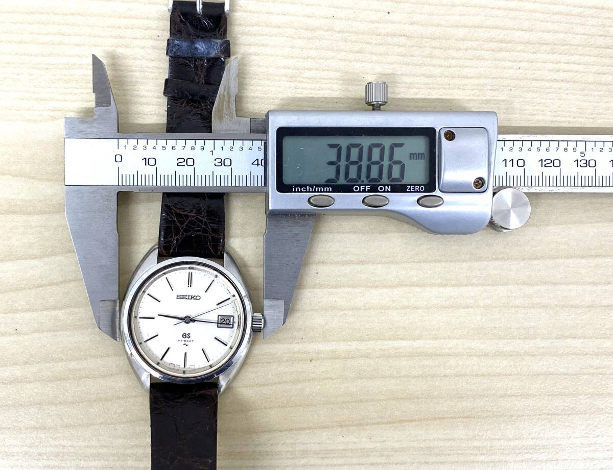 【4314】★稼働★SEIKO GS HI-BEAT グランドセイコー 手巻き デイト 4522-7010 GSメダリオン アンティーク メンズ腕時計 稼働品の画像7