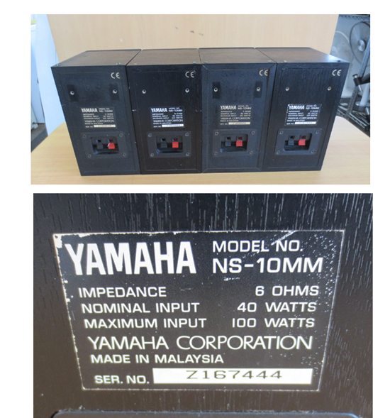 YAMAHA スピーカー NS-10MM 4個セット 2ウェイ・密閉型 9cmコーン型 6Ω ヤマハ ブラック 札幌 北20条店_画像3