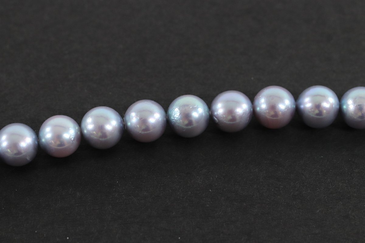 本真珠 真珠 パール ネックレス 留め具 SILVER 約6.5-6.9mm珠 レディース アクセサリー2215-TEの画像5