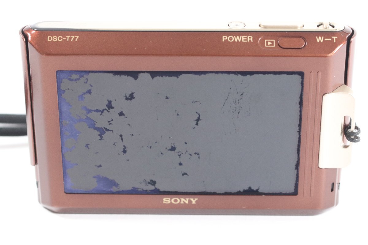 SONY ソニー Cyber-shot サイバーショット DSC-T77 コンパクトカメラ デジタルカメラ デジカメ ブラウン 2341-MS_画像2