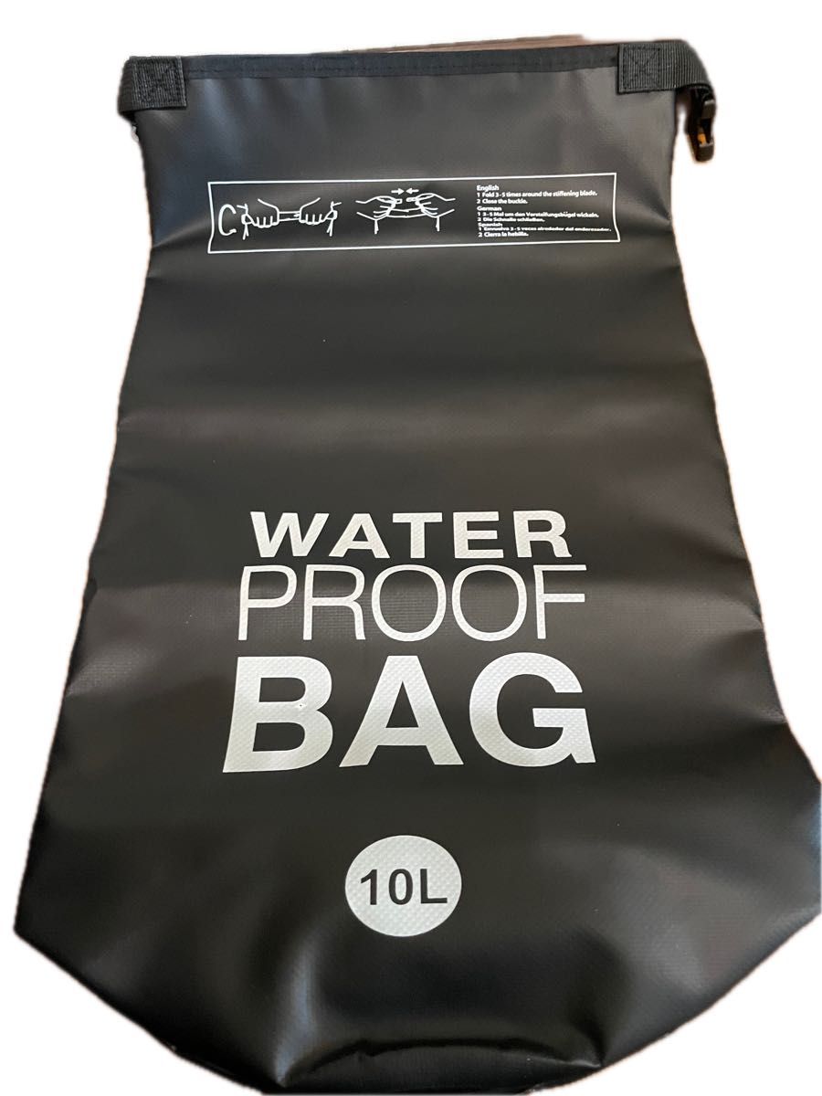 10L ウォータープルーフバッグ プールバッグ ドライバッグ 防水バッグ ショルダー 2way アウトドア プール 旅行 スポーツ