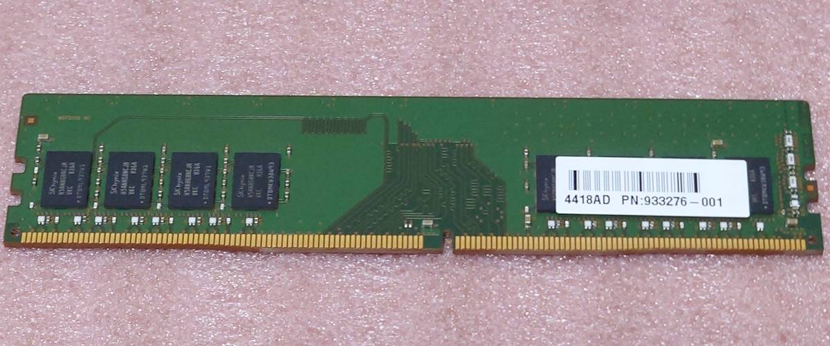 ○SK hynix HMA81GU6CJR8N-VK *PC4-21300/DDR4-2666/PC4-2666V 288Pin DDR4 UDIMM 8GB 動作品の画像2