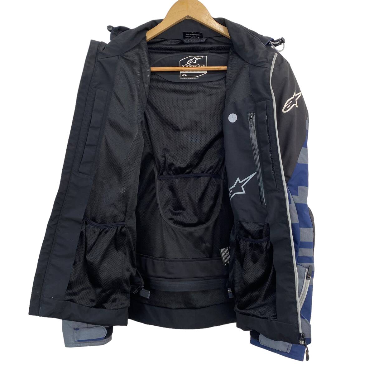 【美品】 アルパインスターズ　Alpinestars badger jacket 　青系/灰色系　ブルー系/グレー系　XLサイズ　8006-100_画像3