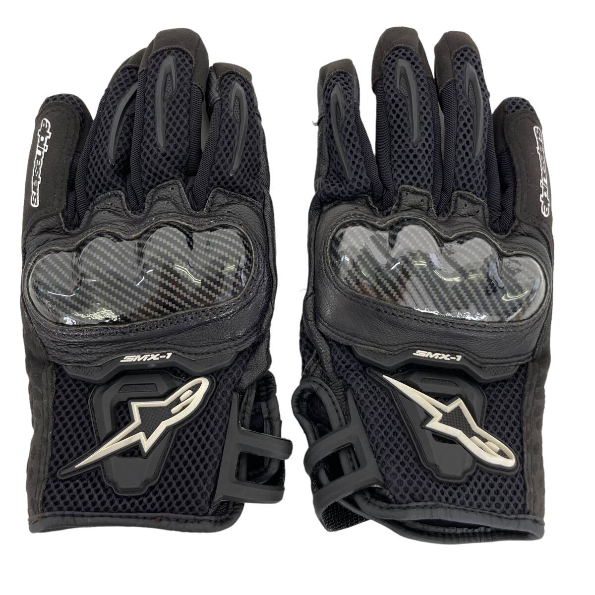 【美品】 alpinestars アルパインスターズ SMX-1 Air Gloves グローブ 黒系 ブラック系 Sサイズ 8124-K_画像1
