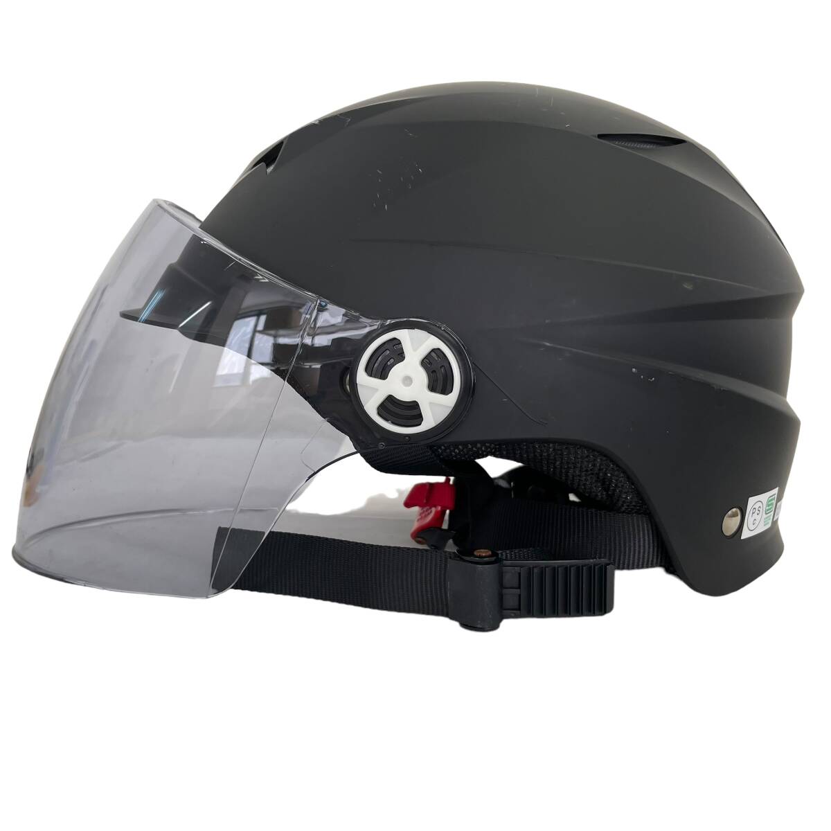 【即決】 リード工業 SERIO RE-40 125cc以下用 ハーフヘルメット 黒系 ブラック系 フリー（57-60㎝未満） 8504-100_画像3