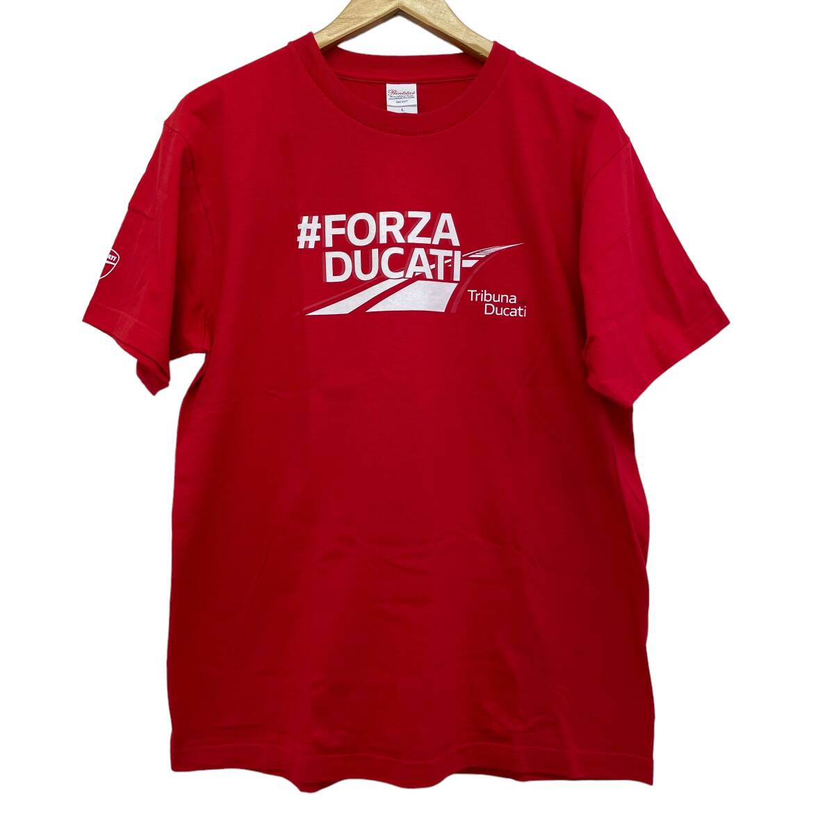 【未使用品】 DUCATI ドカティ 半袖Tシャツ（赤）Lサイズ 8494-K_画像1