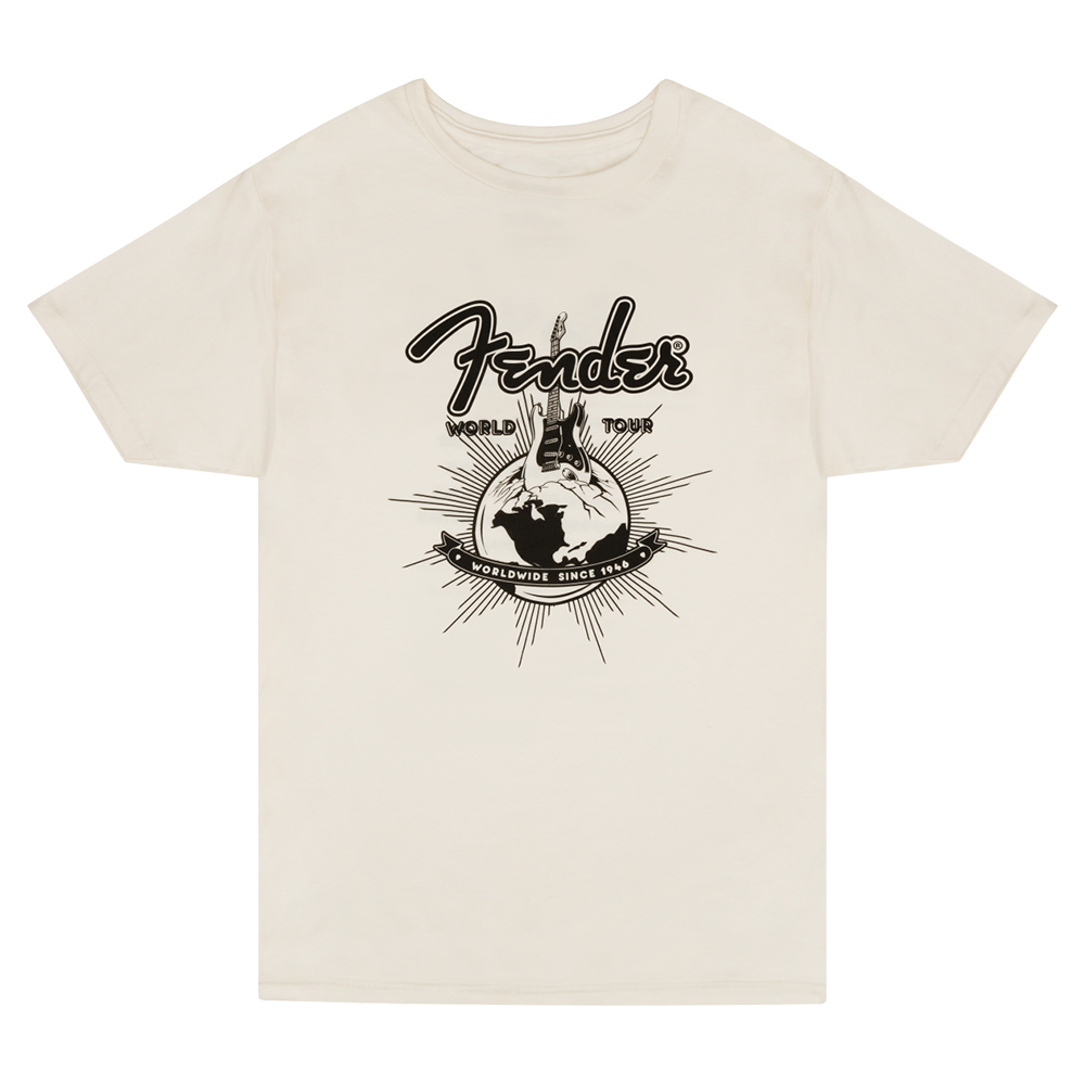 フェンダー Fender World Tour T-Shirt Vintage White XL Tシャツ 半袖_画像1