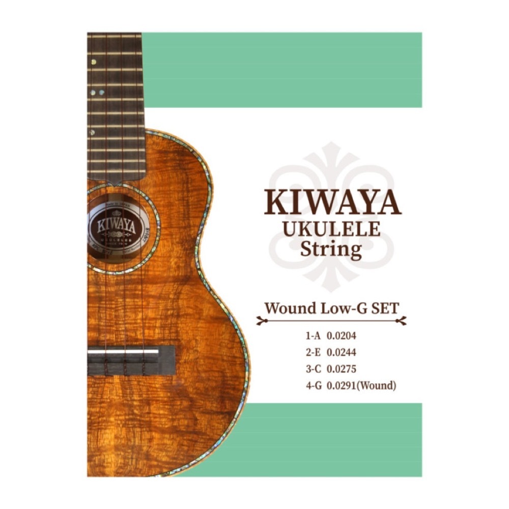 KIWAYA KWLGset Wound Low-G комплект прозрачный (1-3 струна ) серебряный KWLG(4 струна наматывать линия Low-G) струна для укулеле 