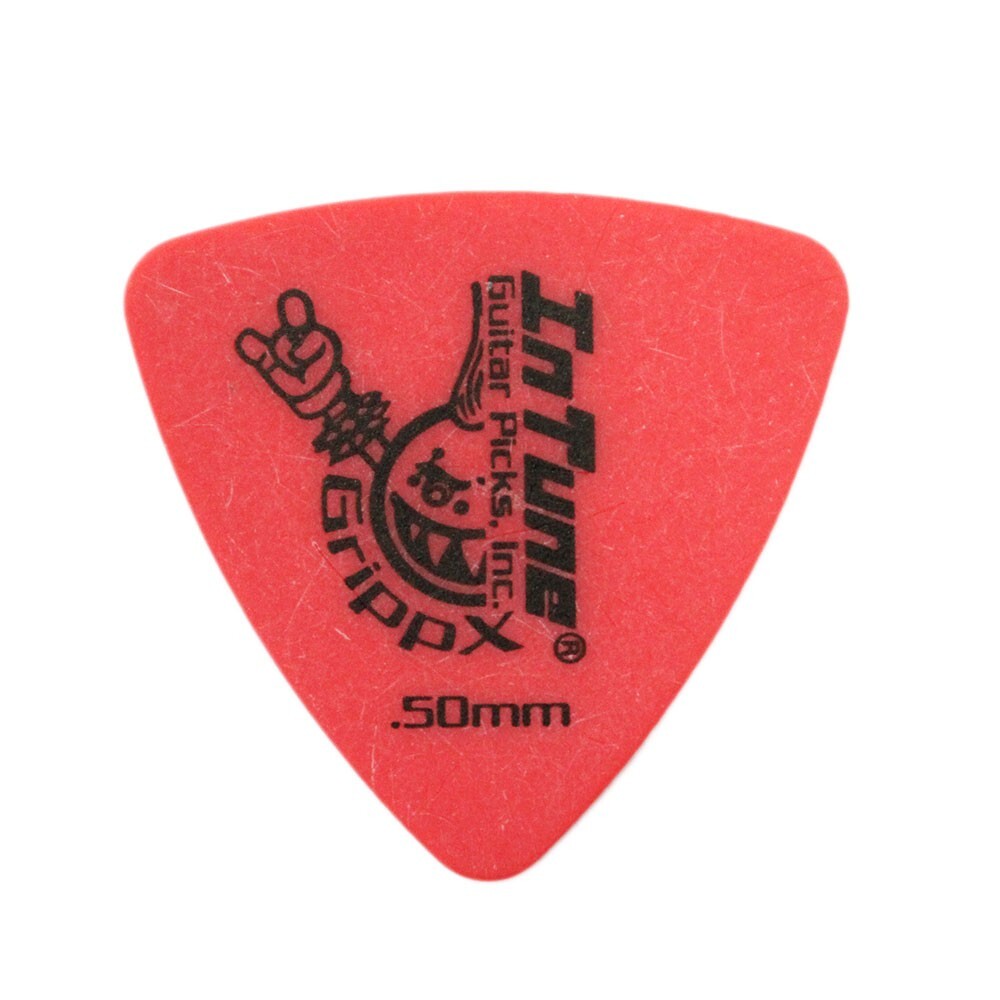 In Tune Guitar Picks DGP2-C50 GrippX-XXX 0.50mm Red ギターピック×36枚_画像1