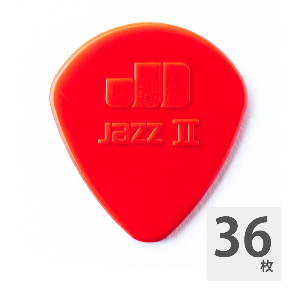 ジムダンロップ ギターピック 36枚 47R JAZZ II RED 1.18 JIM DUNLOP ジムダン_画像1