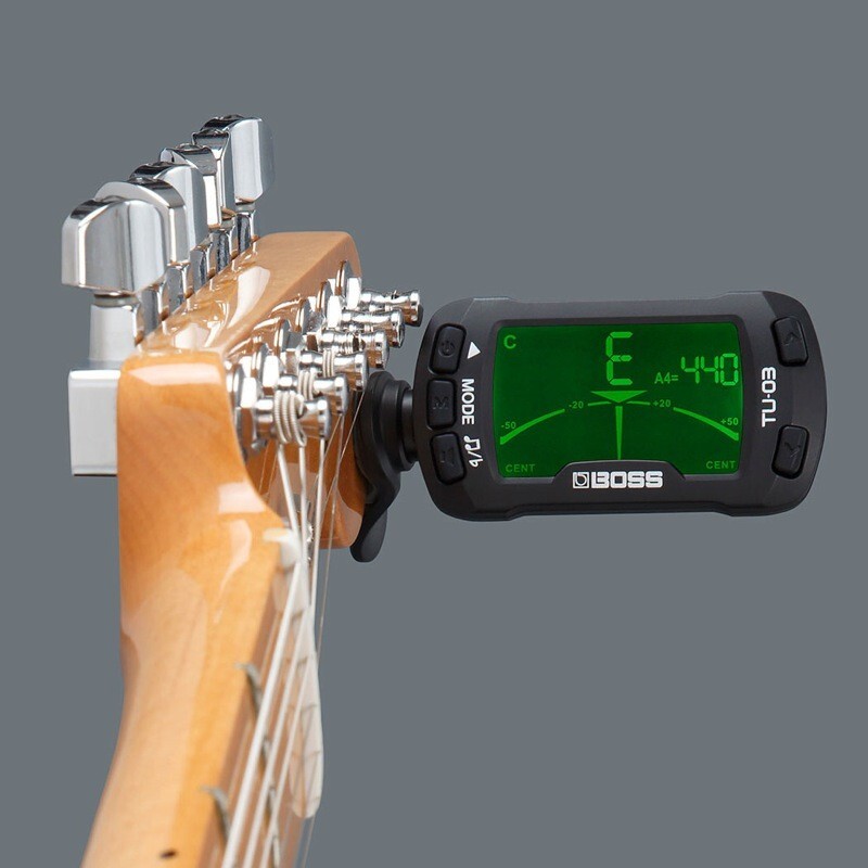  guitar tuner metronome clip type BOSS TU-03 clip tuner & metronome akogi tuner guitar practice lesson 