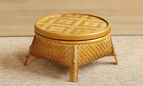  worker handmade * bamboo compilation skill . storage make bamboo skill handicraft bamboo basket only. 