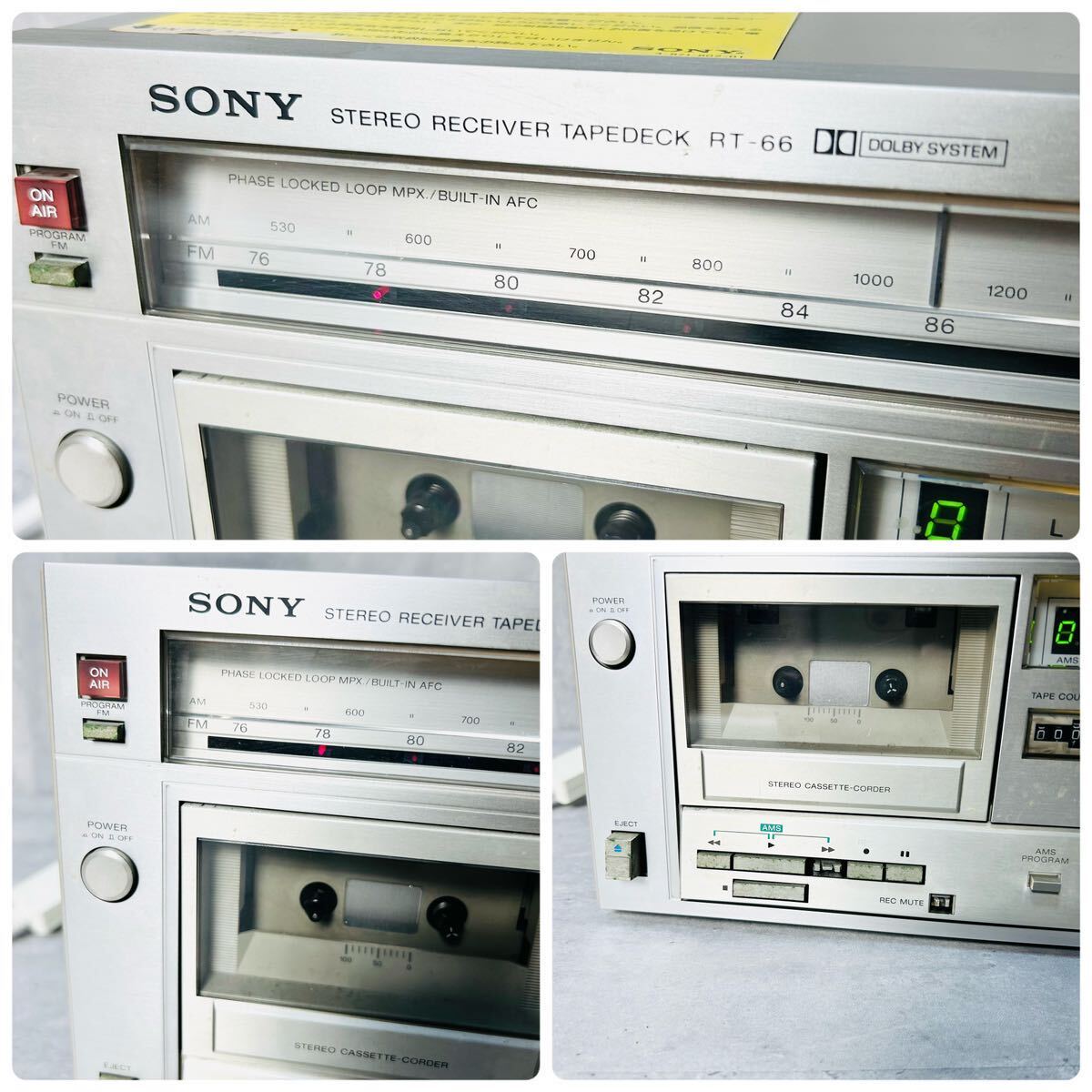 希少 SONY ソニー ステレオ レシーバーデッキ RT-66 昭和 レトロ 希少 SONY ソニー ステレオ レシーバーデッキ RT-66 昭和 レトロ