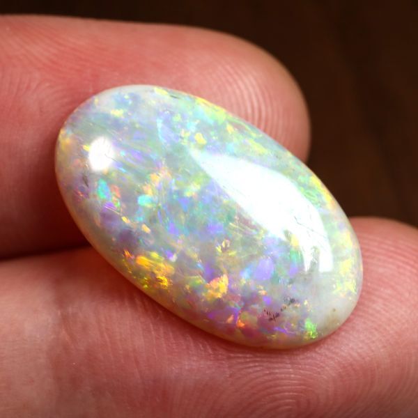  Австралия производство натуральный белый опал 5.54ct white opal