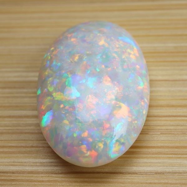  Australia production natural white opal 4.17ct white opal