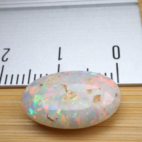  Australia production natural white opal 4.17ct white opal