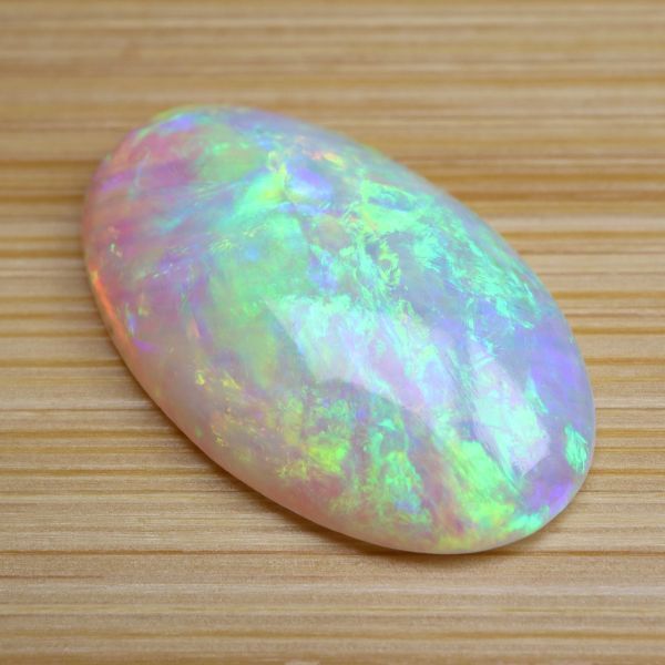  Australia production natural white opal 3.09ct white opal