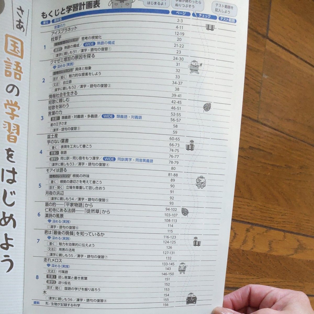 新しい 国語のワーク 2  秀学社 中学二年生 未記入 教科書 問題集 解答解説付き