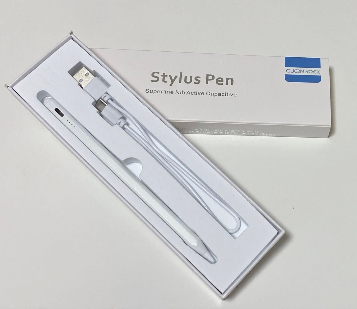 新品未開封　iPhone ipad タブレット　スマホ用　タッチペン pencil スタイラスペン　Type-C 充電コード付き