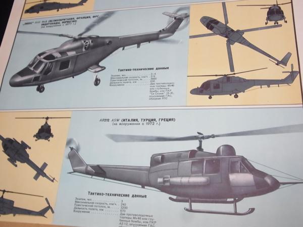  Yahoo auc K super valuable cold war Russia army .. education for aircraft rotation wing worn poster mil