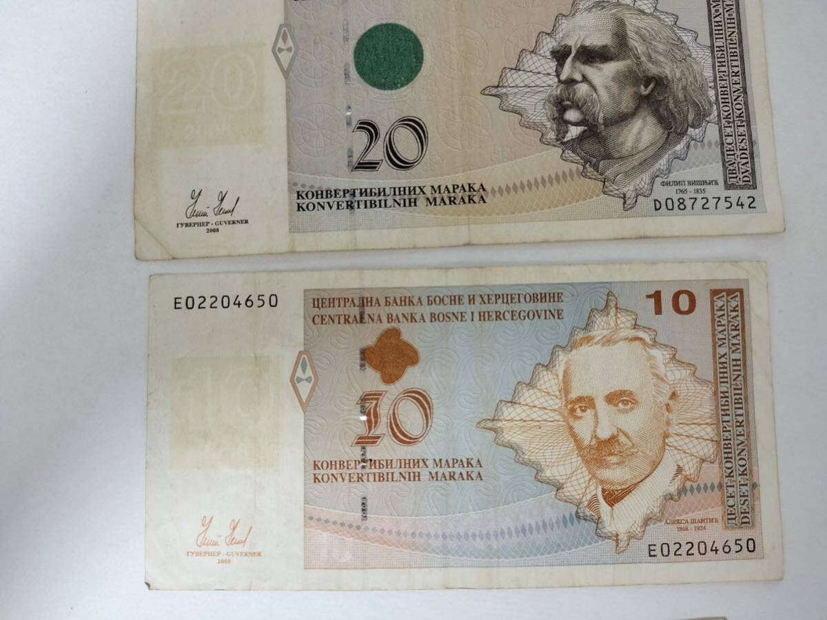 A 2400.ボスニア6種 紙幣 旧紙幣 外国紙幣 _画像4