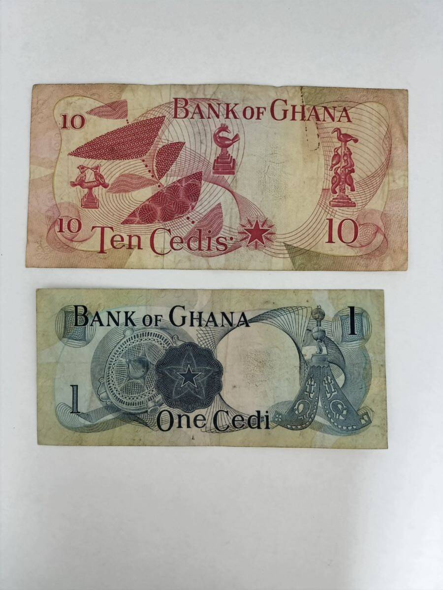 A 2385.ガーナ2種 紙幣 外国紙幣 旧紙幣 World Money _画像4