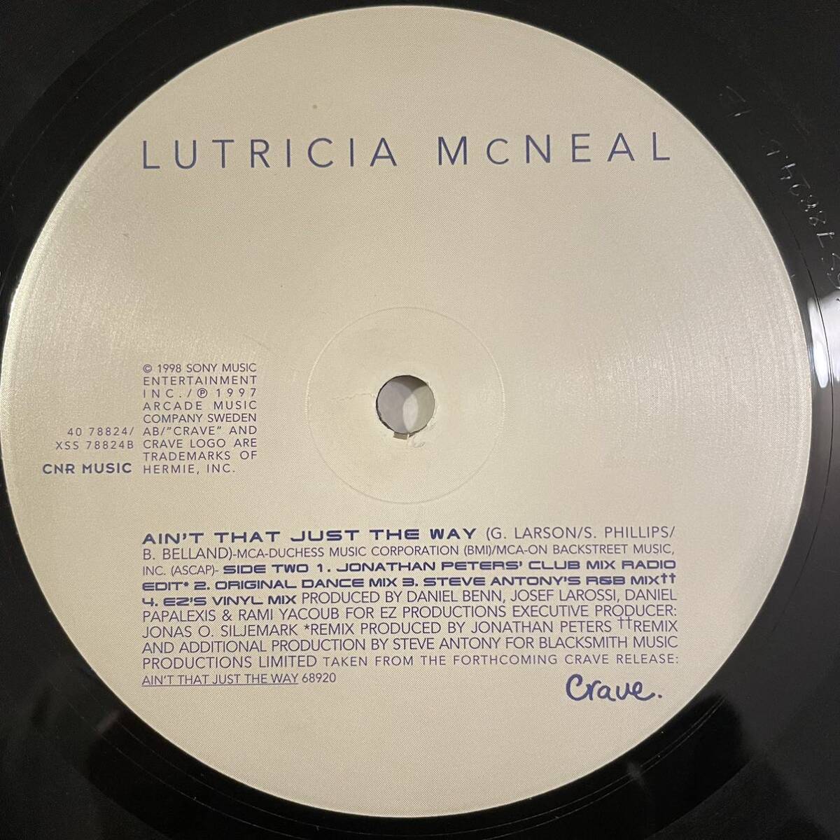 【12inchレコード】Lutricia McNeal 「Ain't That Just The Way」Crave 40 78824, CNR Music 40 78824_画像4