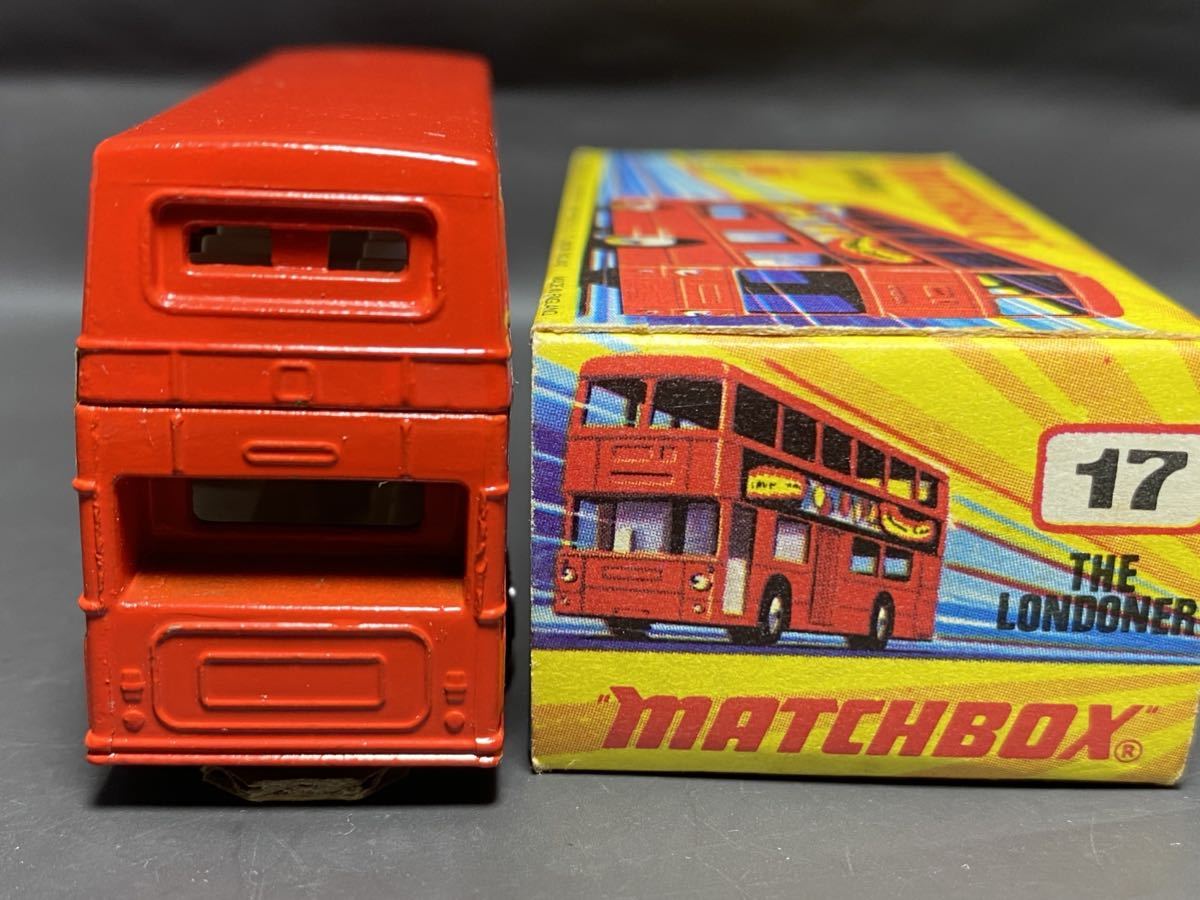 Lesney #17f　The Londner　　 レズニー　マッチボックス　Matchbox Double Decker Bus　ロンドン　2階建て　バス London vintage England_画像6