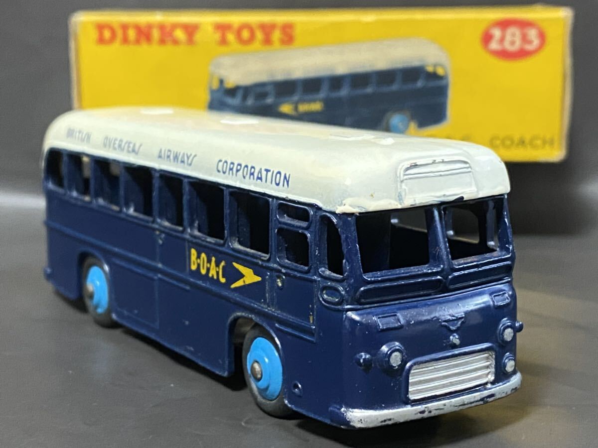 Британия Dinky Toys #283 &#34;B.O.A.C.&#34; Coach Dinky авто автобус Coach Британия за границей авиация AEC vintage Meccano England GB UK