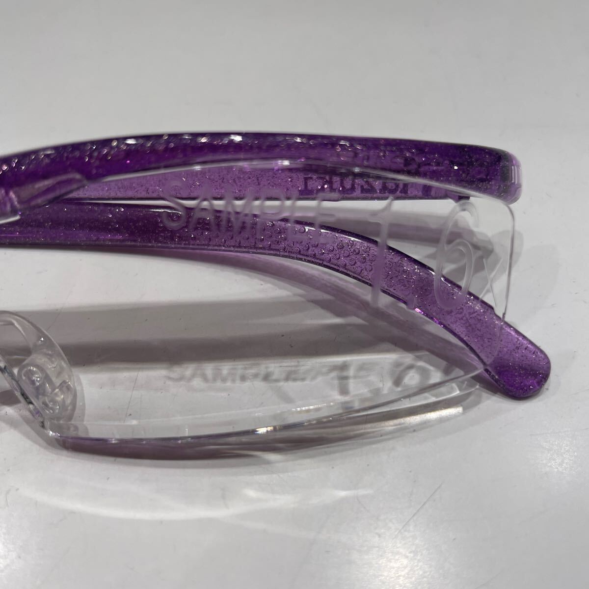 ハズキルーペ クリアレンズ 見本品 レンズ左にSANPLE1.60の刻印があります綺麗 ハズキルーペコンパクト 眼鏡店引き取り品_画像3